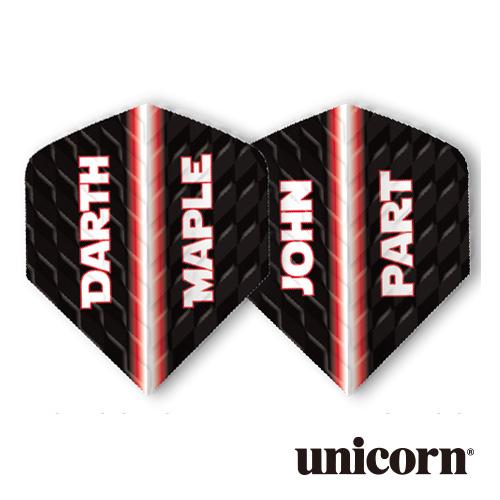 ダーツ フライト ユニコーン unicorn Q.100 JOHN PART BLACK(ポスト便O...