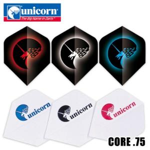 ダーツ フライト ユニコーン unicorn CORE .75 ユニコーンロゴ(ポスト便OK/2トリ)｜dartsshoptito