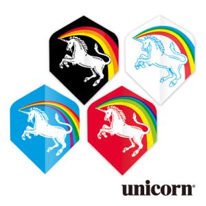 ダーツ フライト unicorn CORE .75 レインボーユニコーン(ポスト便OK/2トリ)｜dartsshoptito