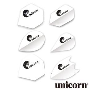 ダーツ フライト unicorn Maestro.100 ユニコーン ホワイト (ポスト便OK/2トリ)｜dartsshoptito