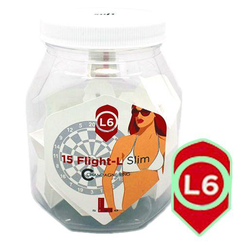 ダーツ フライト フライトL ソフト 15個入り スリム ホワイト