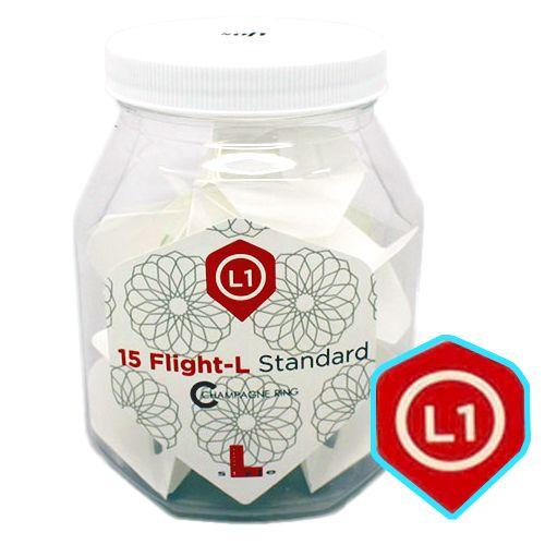 ダーツ フライト フライトL ソフト 15個入り スタンダード ホワイト