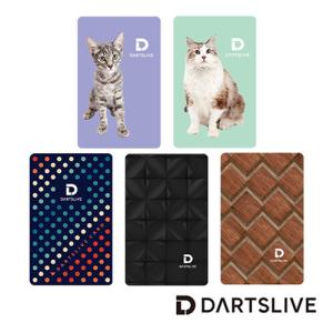 ダーツ DARTSLIVE CARD ライブカード タイル 木目 ドット 猫(ポスト便OK/1トリ)｜dartsshoptito