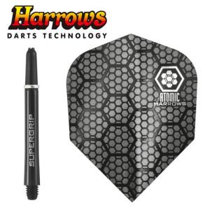 Harrows TWIN PACK ブラック/シルバー MEDIUM (ポスト便OK/3トリ)｜dartsshoptito