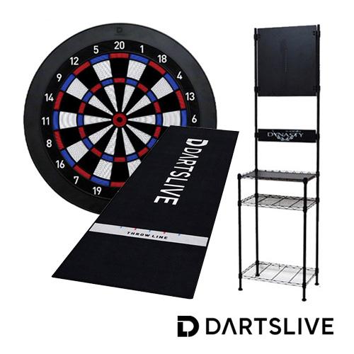 セット DARTSLIVE Home &amp; ダーツマット &amp; DYNASTY ダーツスタンド