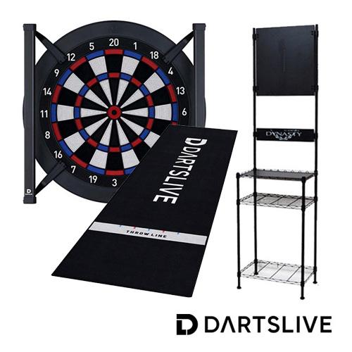 セット ダーツボード DARTSLIVE Home &amp; Home LED LIGHT &amp; ダーツマッ...