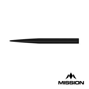 SALE ダーツ スティールポイント MISSION DARTS Glide Points 30mm Black M000045 ミッションダーツ ブラック（ポスト便OK/1トリ）｜dartsshoptito