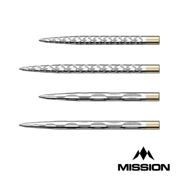 ダーツ スティールポイント Mission Darts Steel Tip Laser Plus P...