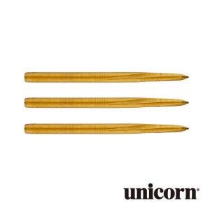 ダーツ Unicorn VOLUTE GOLD STEEL POINT 36mm 78088 ユニコーン スティールポイント ゴールド｜dartsshoptito