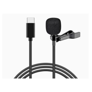 ピンマイク USB Type-C 録音 撮影用マイク 全方向性 コンデンサーマイク 1.5m有線 A...