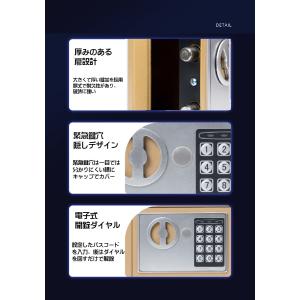 番号キー ロック 置き型 金庫 コンパクト 貴...の詳細画像2