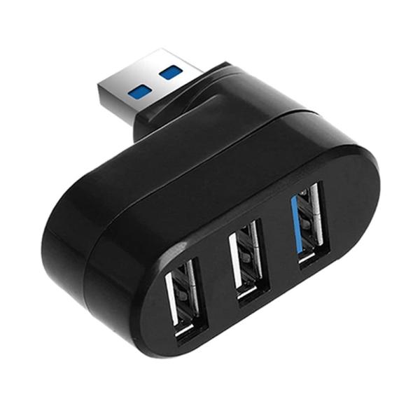 USBハブ 直挿し 3ポート L型 回転可能 バスパワー USB3.0×1 USB2.0×2 コンボ...