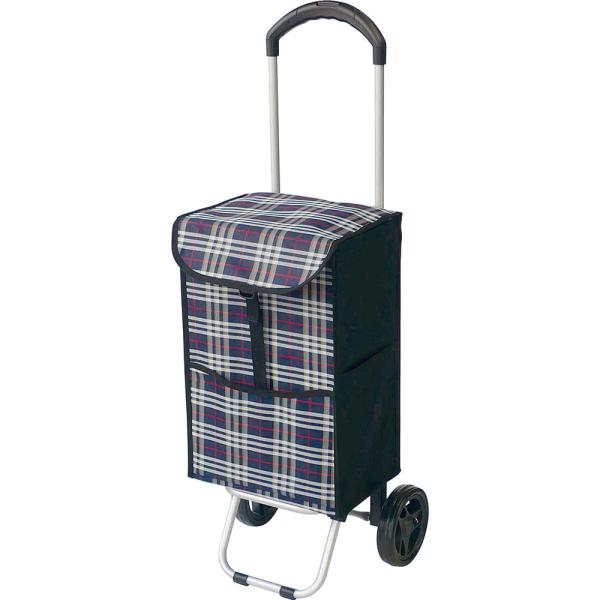 ショッピングカート 伸縮ハンドル 背面ファスナーポケット フック付 軽量 ナカバヤシ RQC-U20...