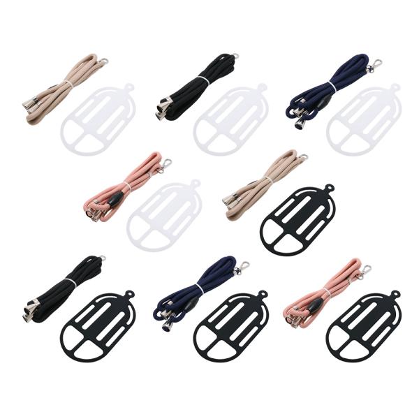 スマホホルダー＋ストラップ 7インチ対応 フリーサイズ ミヨシ MCO SAC-SB05 首掛け/な...