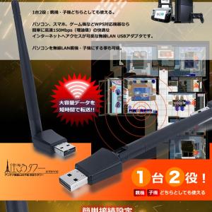 高速無線 外部アンテナ 無線LAN 子機 US...の詳細画像2