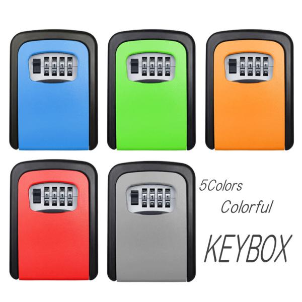鍵の金庫 シェアキーボックス 鍵の管理 ボックス 4ダイヤル式 固定型 キー暗証番号型 事務所 工場...