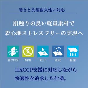 衛生白衣 長袖ジャンバー 食品工場白衣 ハッサ...の詳細画像1