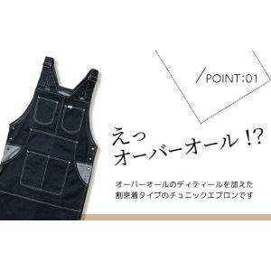 Leeエプロン デニム ヒッコリー オーバーオ...の詳細画像2