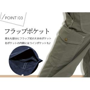 カーゴパンツ Lee 作業服 レディース スト...の詳細画像5