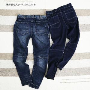 即日発送 デニムカーゴパンツ 作業服 ストレッ...の詳細画像2