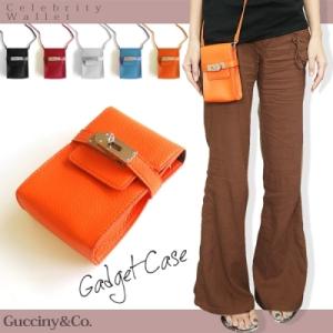 スマートフォン iphoneも入る 【セレブリティ ガジェット ケース 】ネックストラップ付 ガジェ...