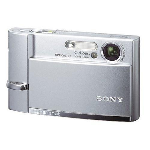 SONY デジタルスチルカメラ Cyber-Shot(サイバーショット) T50 720万画素 シル...