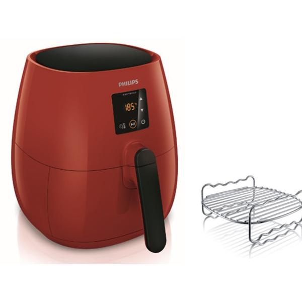 フィリップス ノンフライヤー プラス ダブルレイヤー セット【デジタル表示/ダブルレイヤーで調理量が...