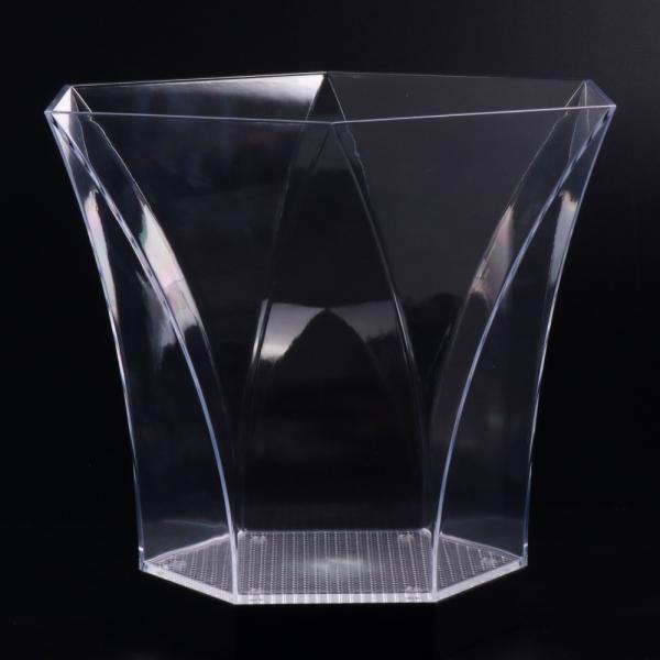 シャンパンクーラー アイスバケツ 光る 割れにくい おしゃれ モダン ダイヤカット 透明 家庭用 ホ...