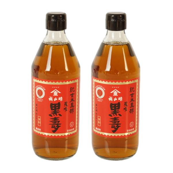 2本 まとめ買い 福山酢醸造 黒酢 純玄米黒酢 くろず 薩摩 黒壽 こくじゅ 500ml 国産 玄米...