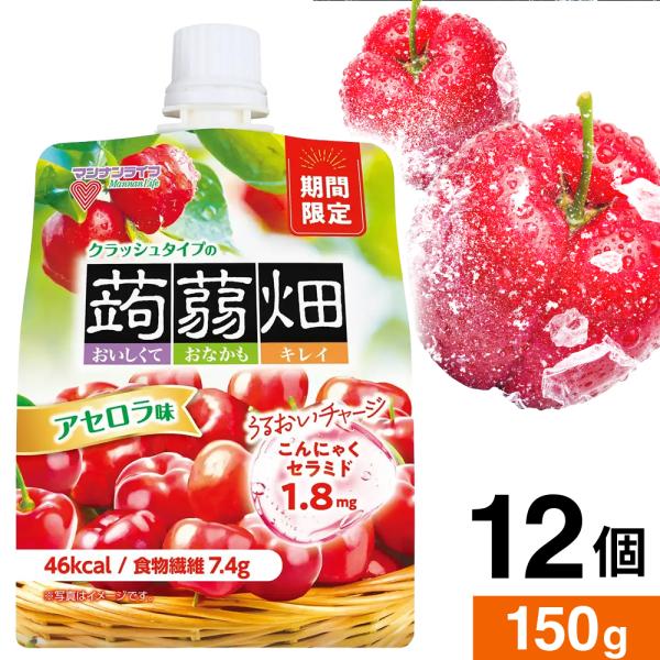 (1袋あたり200円！) こんにゃくゼリー  蒟蒻ゼリー 蒟蒻畑 クラッシュタイプの蒟蒻畑 セラミド...