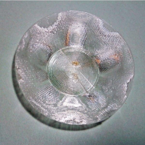 3Dデザイン豆皿 小皿 らせん印刷 7 cm 豆皿 (輝く透明豆皿 1 枚，タイプ 5，PLA 製)