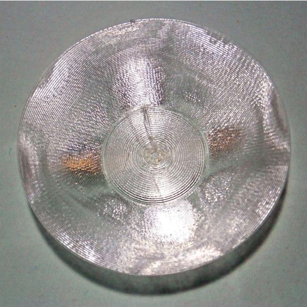 3Dデザイン豆皿 小皿 らせん印刷 7.5 cm かる〜い 豆皿 (輝く透明豆皿 1 枚，タイプ 1...