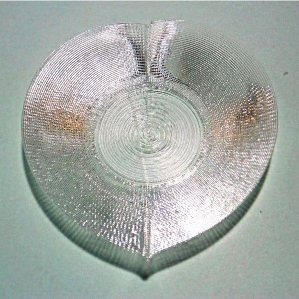 3Dデザイン豆皿 小皿 3D らせん印刷 かる〜い ハート形豆皿 タイプ 02 (輝く 3D プリン...