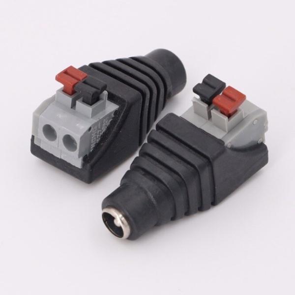 直流電源コネクター 5.5x2.1 mm メス  プッシュ型  5.5×2.1  DCコネクター 1...