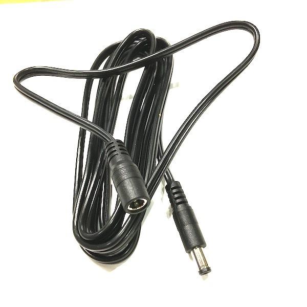 延長コード 直流電源 延長ケーブル 2m 黒 7A用  5.5mm×2.1mm  5.5x2.1 5...