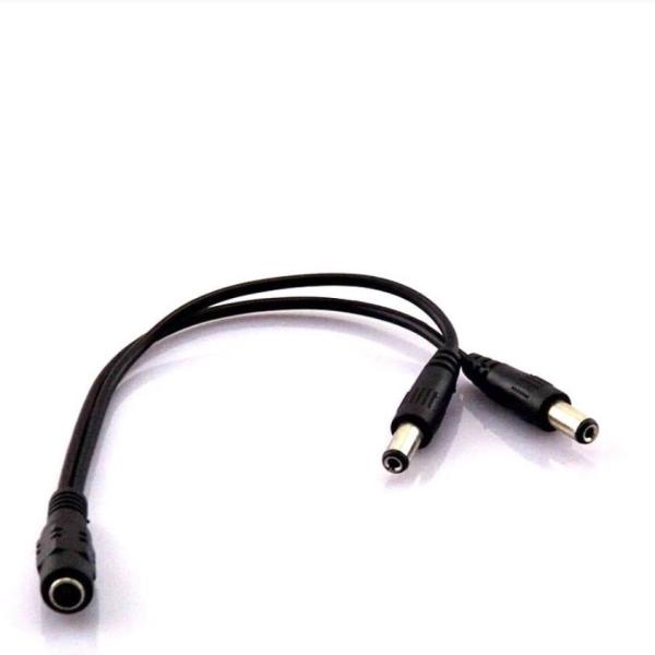 直流電源分岐ケーブル 2分岐 (テープライト 2本 接続用, コネクタ 5.5×2.1mm 5.5x...