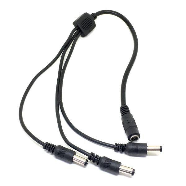 直流電源分岐ケーブル 3分岐コード (テープライト 3本 接続用, コネクタ 5.5×2.1mm 5...
