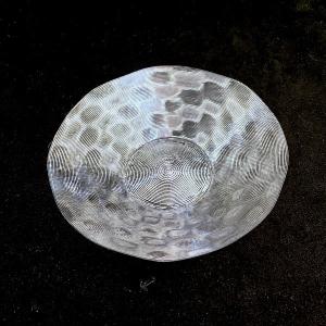 3Dデザイン豆皿 小皿 13 + 8 フィボナッチ波模様 7.5 cm 豆皿 (らせん 3D 印刷 透明豆皿，PLA 製)｜dasyn