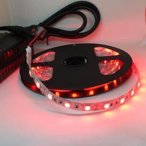 LEDテープライト 単密度 5050 高輝度 赤色 12 V (5 cm 0.7 W 単位 切り売り，非防水)｜dasyn
