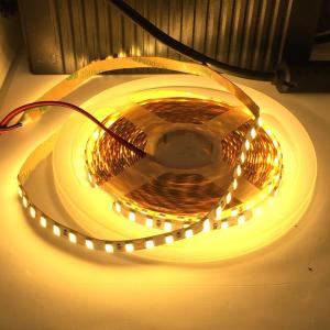 LEDテープライト 100 V 電源アダプタ 一体型 8 mm 幅 倍密度 5730 超高輝度電球色 12 V (高密度 2.5 cm 1 W 単位 切り売り，非防水，照明器具)