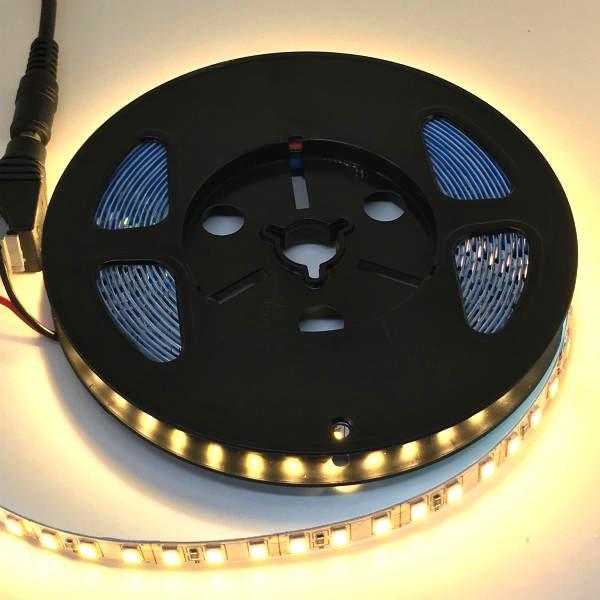 LEDテープライト 100 V 電源アダプタ 一体型 倍密度 5730 超高輝度電球色 12 V (...