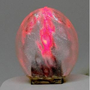 3Dデザインランプ おしゃれな 3D 印刷シェードつき 薄型 USB ミニライト 赤色 (照明器具，デザイン電球)｜dasyn