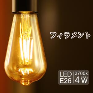 電球 LED電球 E26 ペンダントライト 裸電球 1灯 レトロ アンティークライト LEDペンダントライト(DW-FL)