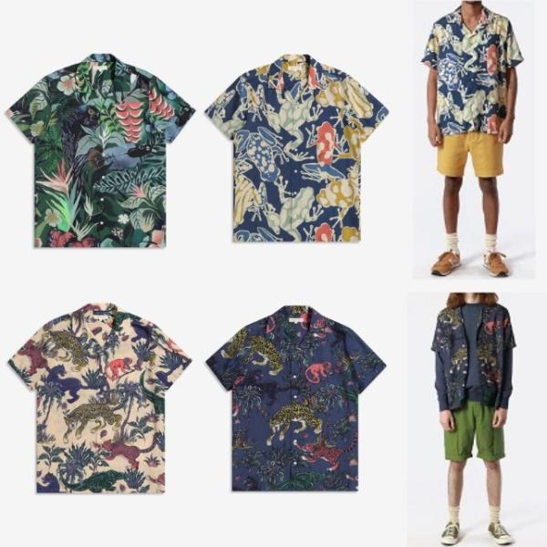 《返品・交換 不可》【SALE】FAR AFIELD Stachio Short Sleeve Sh...