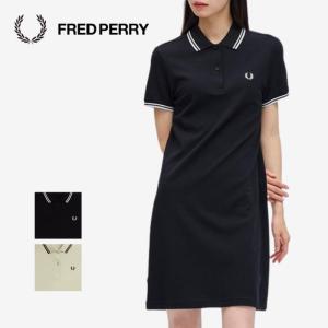 フレッドペリー FRED PERRY ポロシャツ ワンピース D3600 Twin Tipped Fred Perry Dress BLACK OATMEAL ブラック オートミール レディース ユニセックス｜Delito