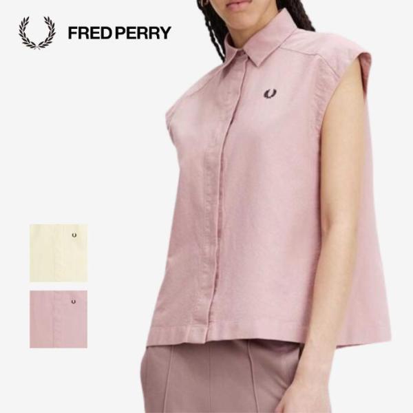 フレッドペリー FRED PERRY シャツ G7144 Sleeveless Shirt ICE ...