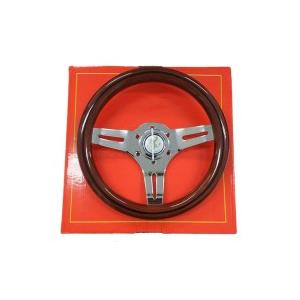 K&M φ290mm 極小ステアリング ウッドハンドル 木目 QSW1003-3