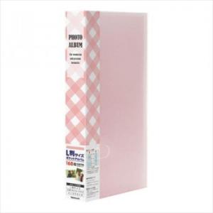 ナカバヤシ　フォトホルダー168/チェック/ピンク　PHE1168A-P