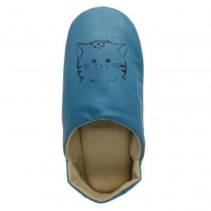 PAGE ONE ページワン　ほっこりfriends　バブーシュスリッパ　80　TURQUOISE　...