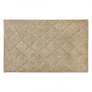 カキウチ ふわピタ階段マット 踊り場用 ベージュ 50×80cm